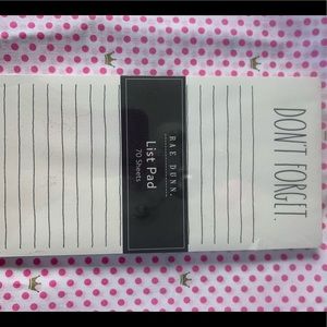 NWT Rae Dunn DON’T FORGET List Pad